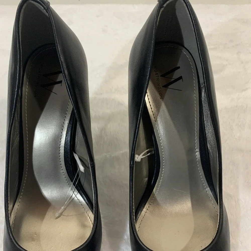 Worthington Wor Zilo Black 3 inch Heels Size 9M Women's Shoes NEW